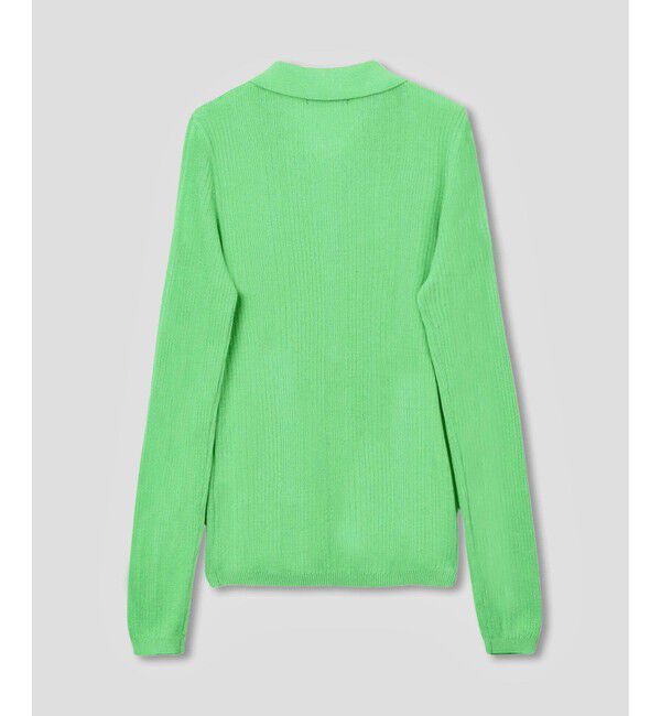 allureville「ランダムストライプニットポロ」|ニット・セーター|