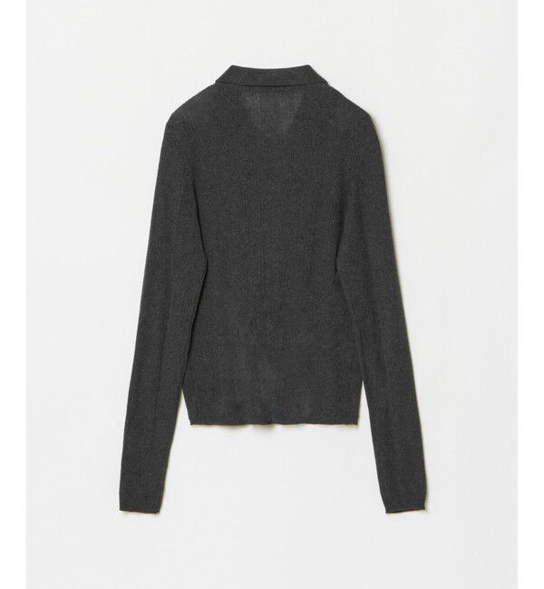 allureville「ランダムストライプニットポロ」|ニット・セーター|