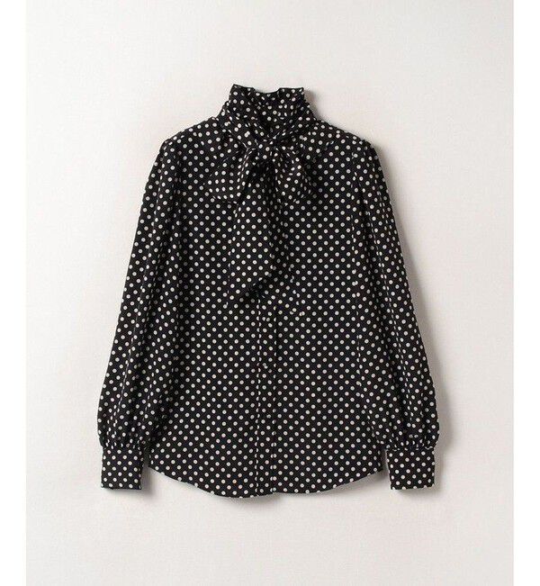 LOULOU WILLOUGHBY「【LOULOU WILLOUGHBY】◇ デシンドットフリルボウタイブラウス」|シャツ・ブラウス|