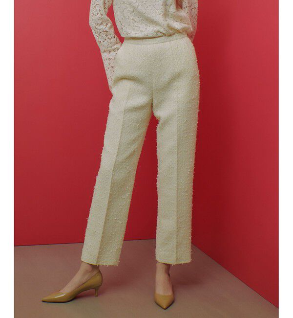 LOULOU WILLOUGHBY「【LOULOU WILLOUGHBY】ファンシーツイードパンツ」|スラックス|
