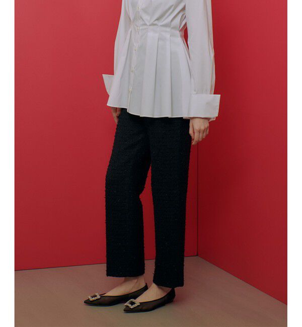 LOULOU WILLOUGHBY「【LOULOU WILLOUGHBY】ファンシーツイードパンツ」|スラックス|