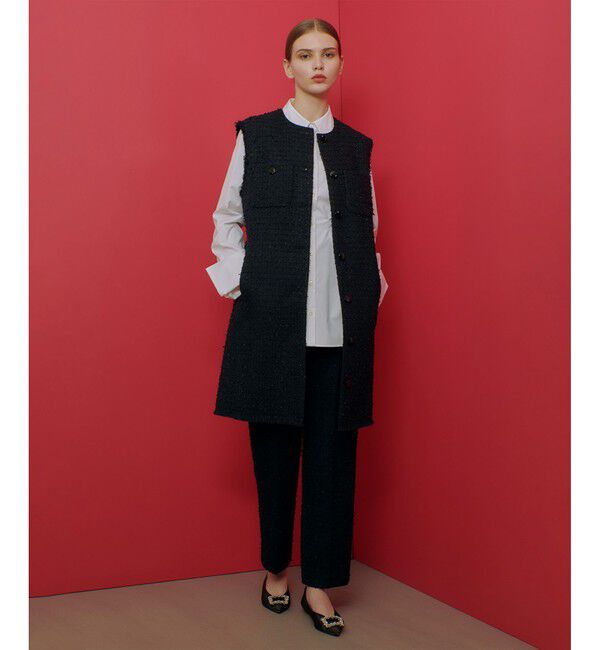 LOULOU WILLOUGHBY「【LOULOU WILLOUGHBY】ファンシーツイードパンツ」|スラックス|