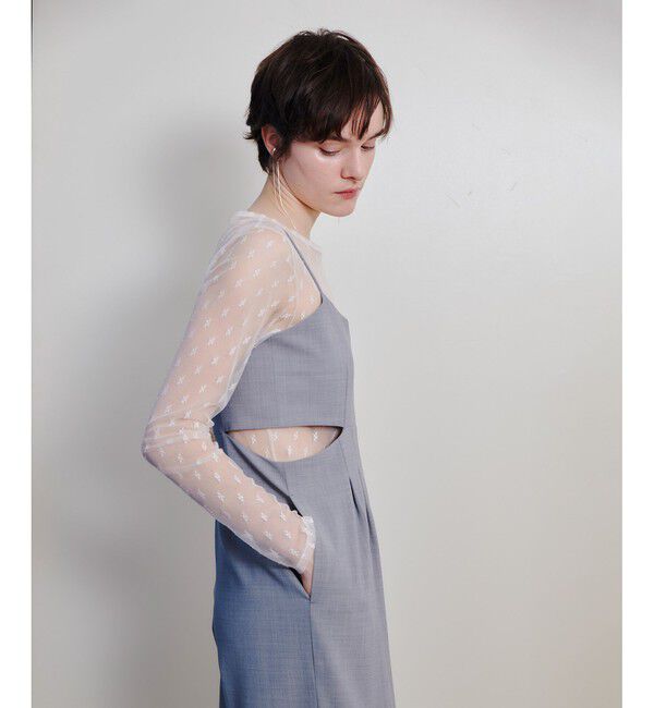 allureville「幾何柄チュールトップス」|Tシャツ・カットソー|