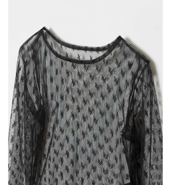 allureville「幾何柄チュールトップス」|Tシャツ・カットソー|