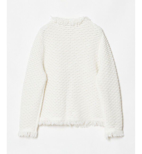 allureville「ミックスツイードニットジャケット」|ニット・セーター|