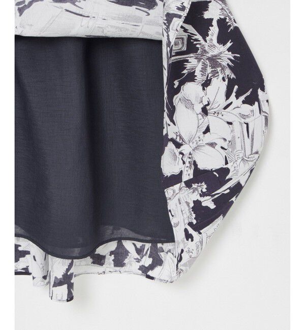 LOULOU WILLOUGHBY「【LOULOU WILLOUGHBY】サマーナイトプリント リボンワンピース」|ワンピース|