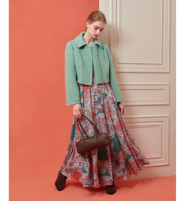 LOULOU WILLOUGHBY「【LOULOU WILLOUGHBY】RATTIペイズリーフレアワンピース」|ワンピース|