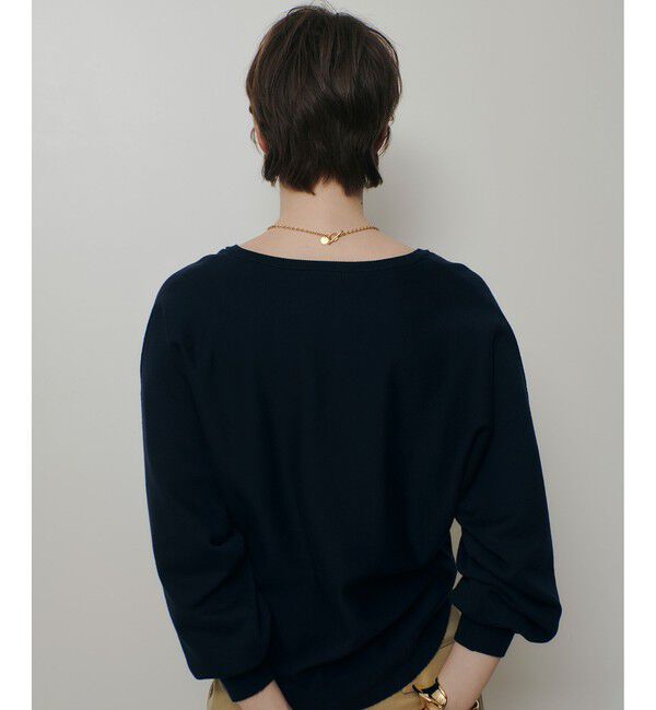 allureville「コットンインレードルマンスリーブプルオーバー」|ニット・セーター|