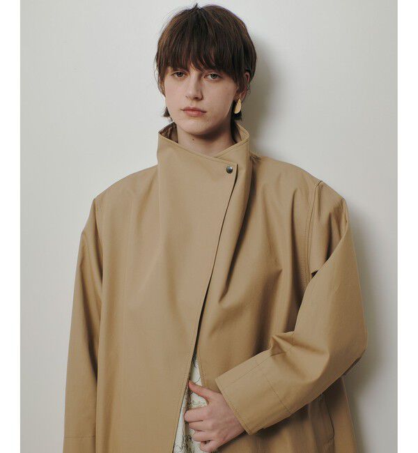 allureville「スタンドカラーコクーンコート」|ダッフルコート|ベージュ