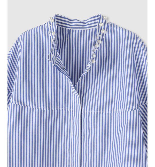 allureville「パールカラーロンストコクーンブラウス」|シャツ・ブラウス|