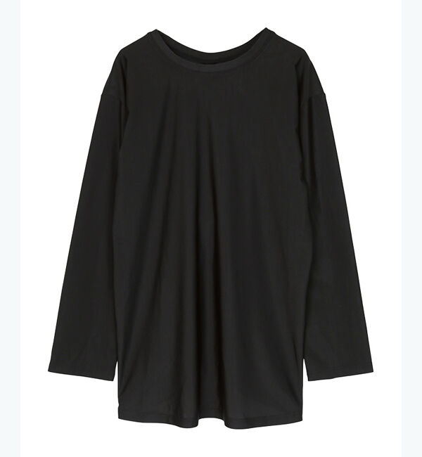 SEA DRESS「バックシャンロングラッシュガード」|ビキニトップス|ブラック