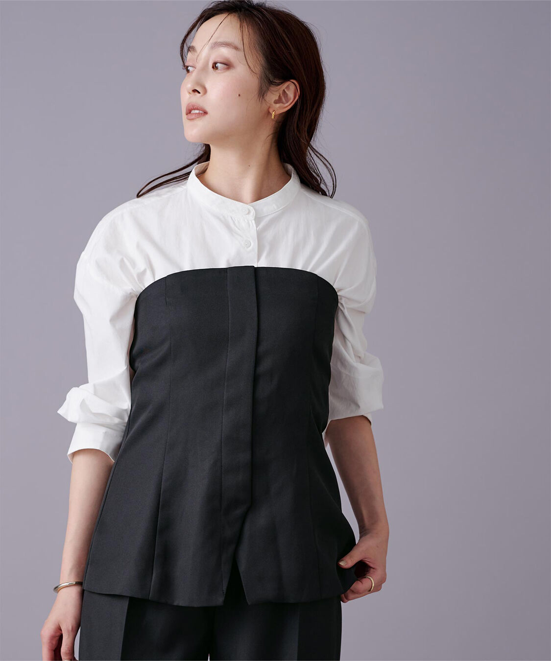 ur's「ウエストシェイプキャミソールビスチェ」|キャミソール|ブラック