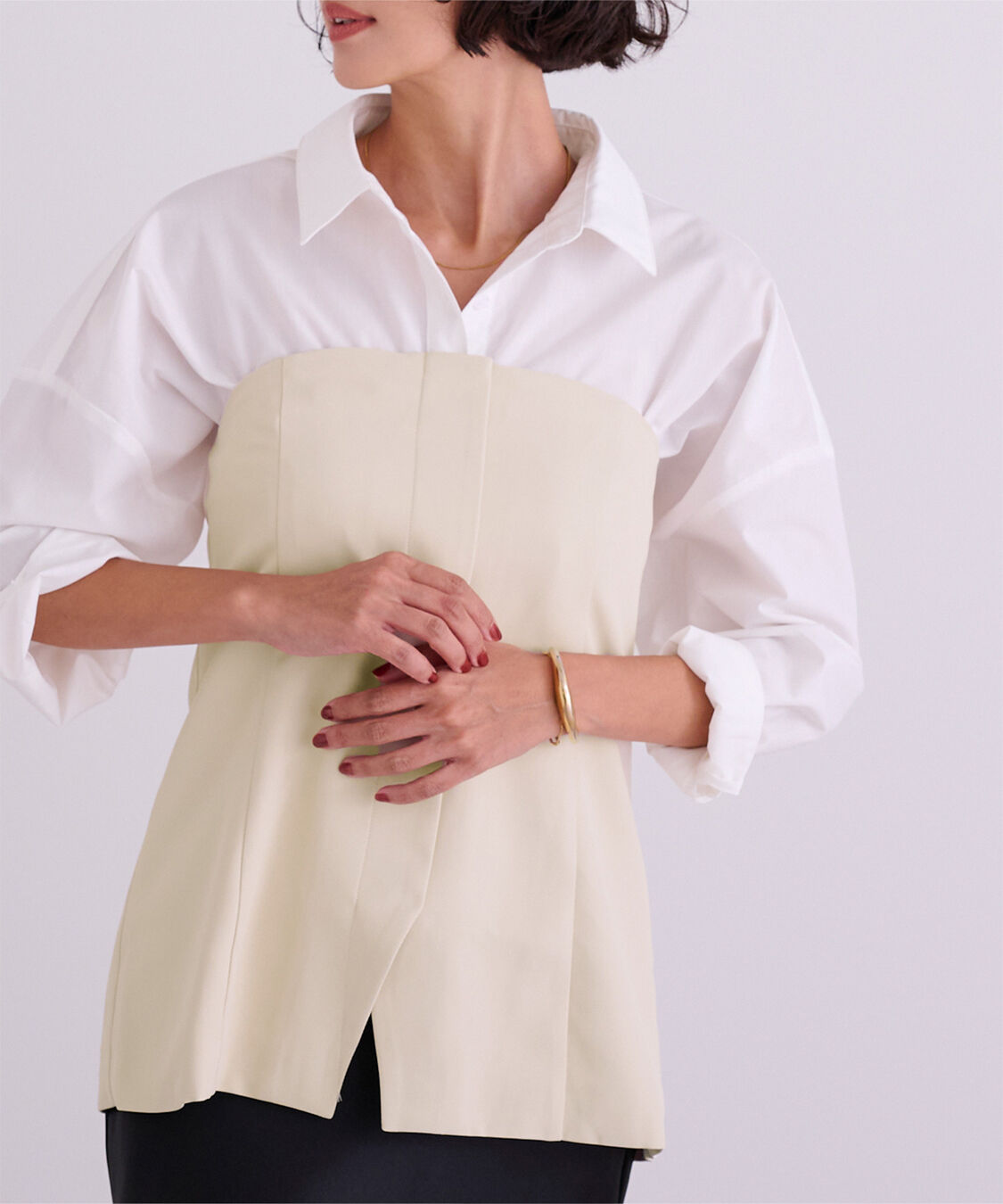 ur's「ウエストシェイプキャミソールビスチェ」|キャミソール|アイボリー