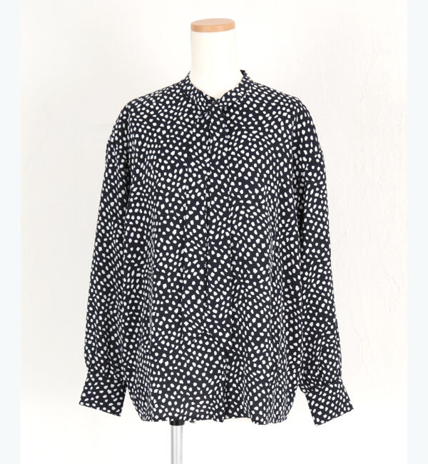 ur's「ダルメシアンプリントボウタイブラウス」|シャツ・ブラウス|