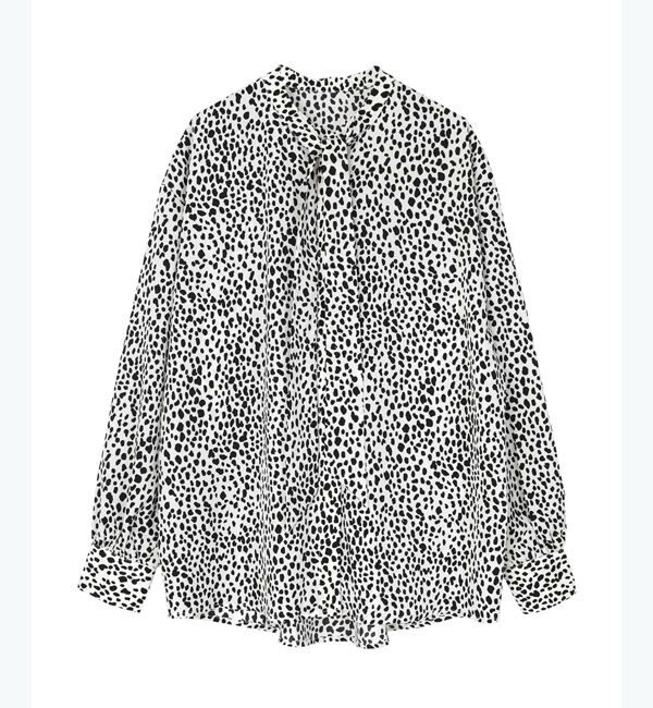 ur's「ダルメシアンプリントボウタイブラウス」|シャツ・ブラウス|