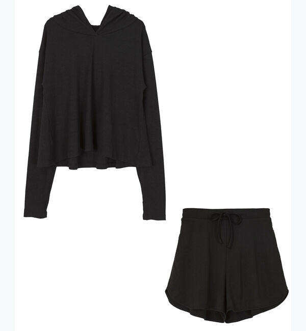 SEA DRESS「フード付トップスラッシュガードセットアップ」|ビキニ|