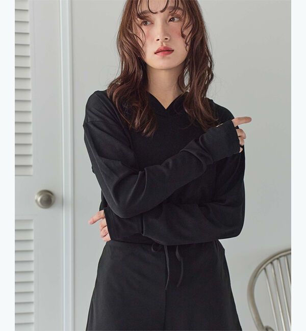 SEA DRESS「フード付トップスラッシュガードセットアップ」|ビキニ|