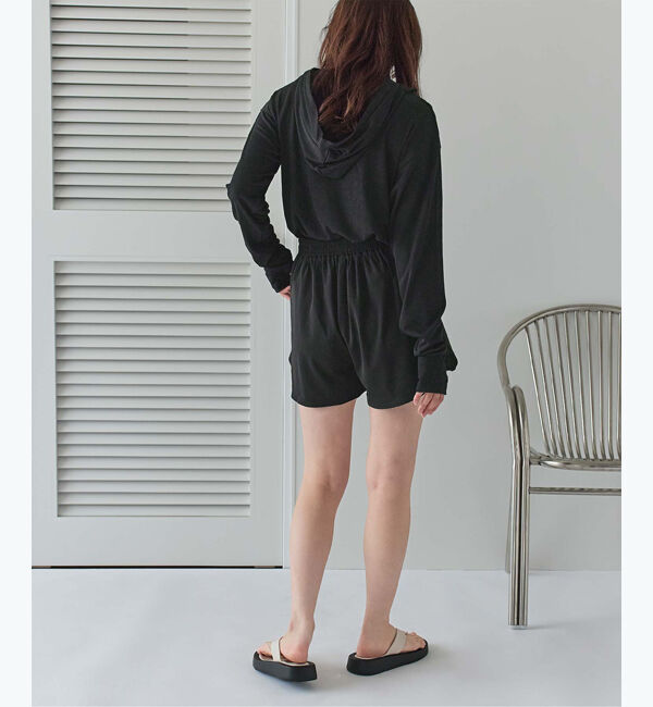 SEA DRESS「フード付トップスラッシュガードセットアップ」|ビキニ|