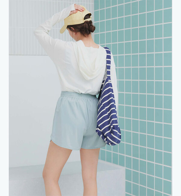 SEA DRESS「フード付トップスラッシュガードセットアップ」|ビキニ|