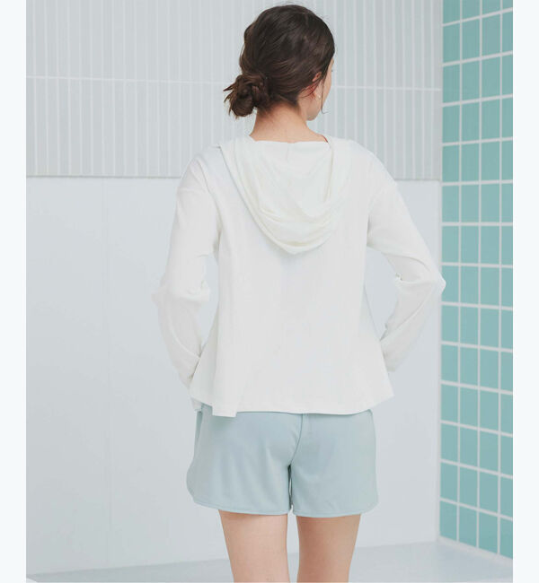 SEA DRESS「フード付トップスラッシュガードセットアップ」|ビキニ|