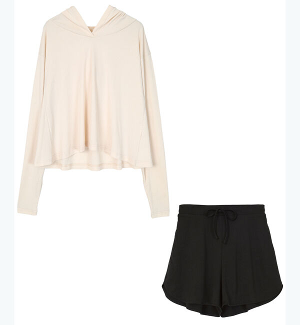 SEA DRESS「フード付トップスラッシュガードセットアップ」|ビキニ|