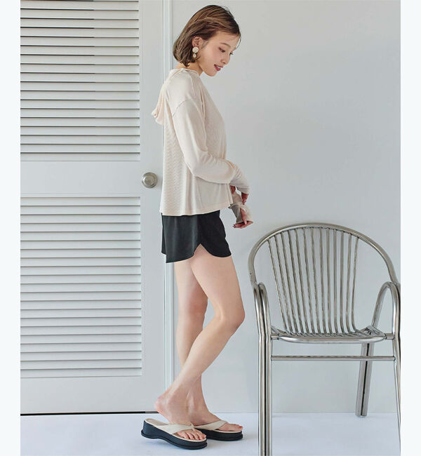 SEA DRESS「フード付トップスラッシュガードセットアップ」|ビキニ|