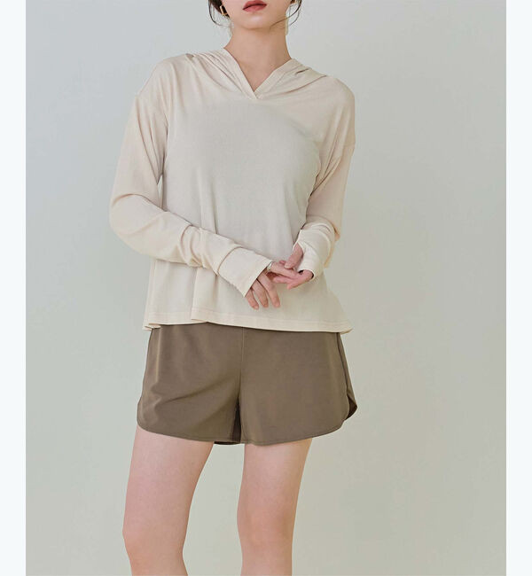 SEA DRESS「フード付トップスラッシュガードセットアップ」|ビキニ|