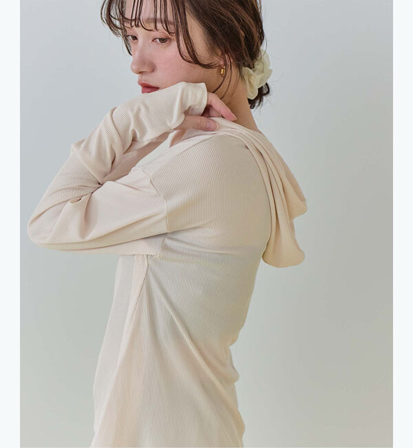 SEA DRESS「フード付トップスラッシュガードセットアップ」|ビキニ|