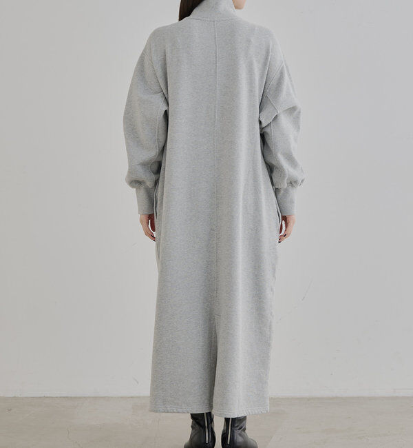  「ハーフジップスウェットワンピース」|ワンピース|