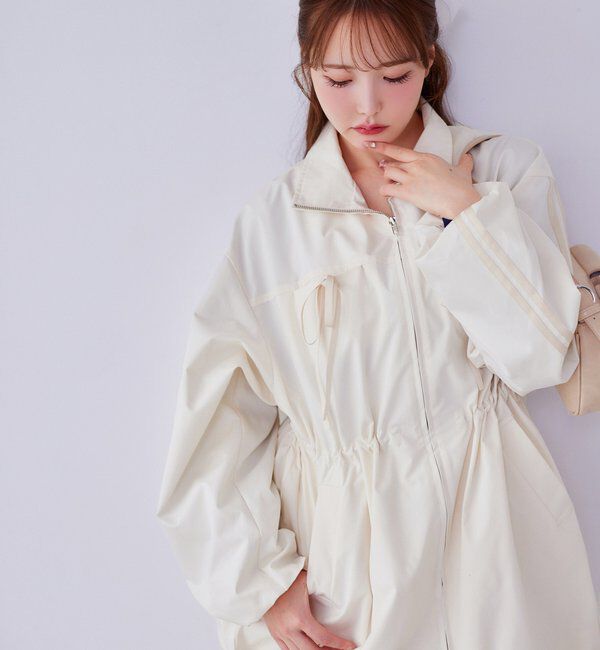  「サイドラインリボンブルゾン」|ダウンベスト・ベスト|