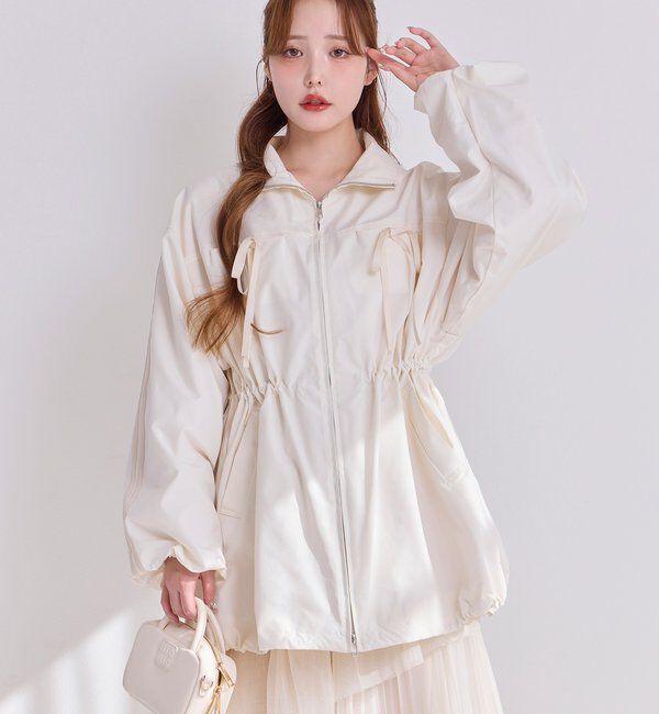  「サイドラインリボンブルゾン」|ダウンベスト・ベスト|