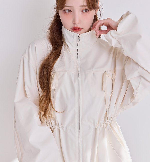  「サイドラインリボンブルゾン」|ダウンベスト・ベスト|