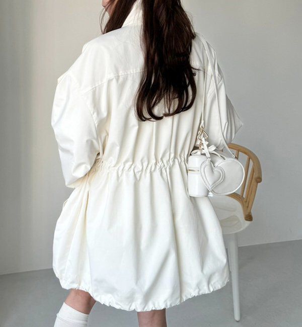  「サイドラインリボンブルゾン」|ダウンベスト・ベスト|