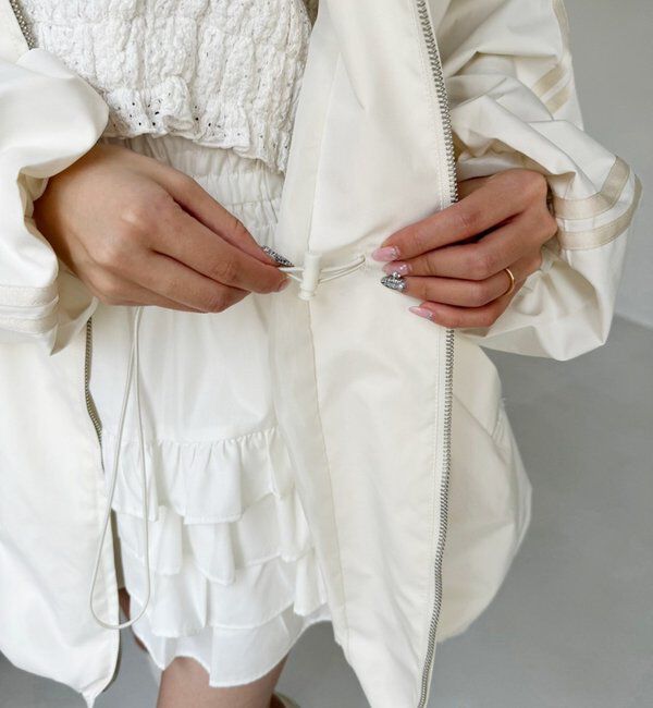  「サイドラインリボンブルゾン」|ダウンベスト・ベスト|