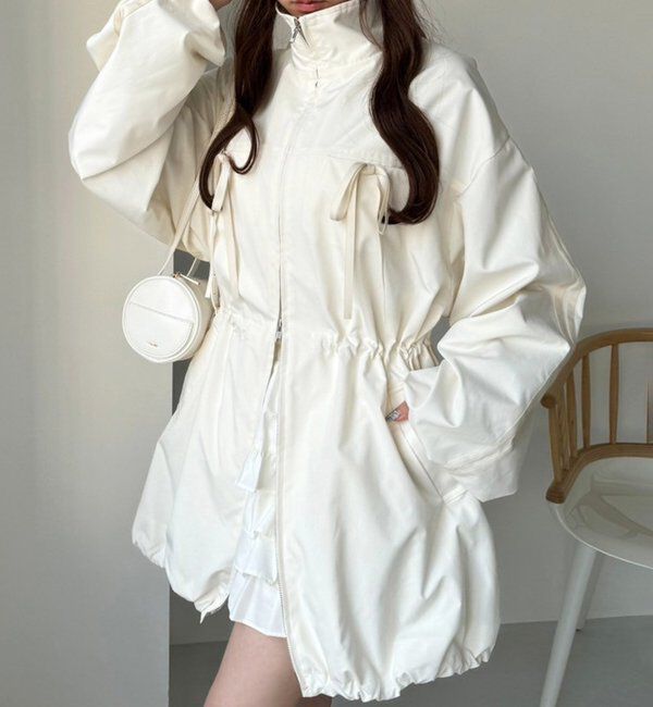  「サイドラインリボンブルゾン」|ダウンベスト・ベスト|