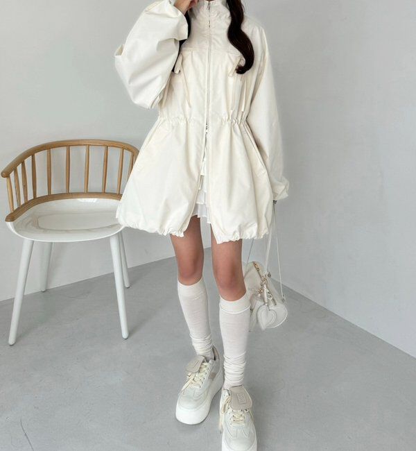  「サイドラインリボンブルゾン」|ダウンベスト・ベスト|