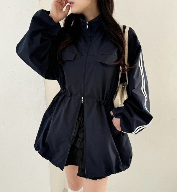  「サイドラインリボンブルゾン」|ダウンベスト・ベスト|