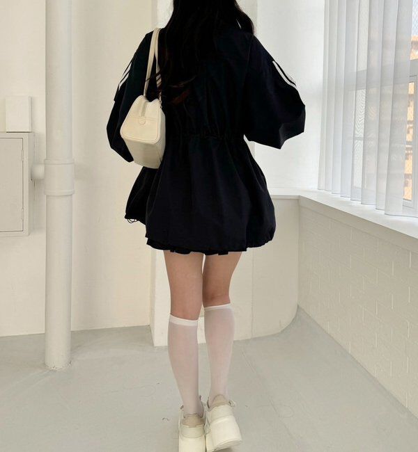  「サイドラインリボンブルゾン」|ダウンベスト・ベスト|