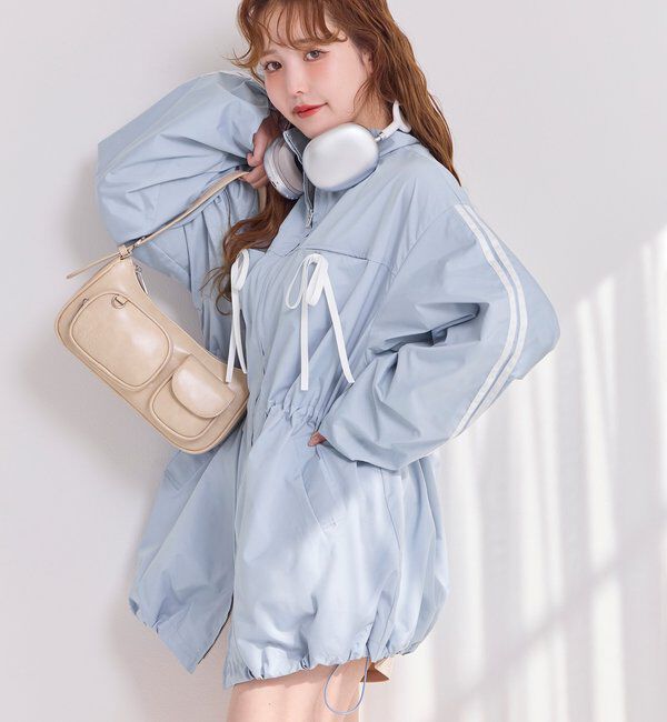  「サイドラインリボンブルゾン」|ダウンベスト・ベスト|