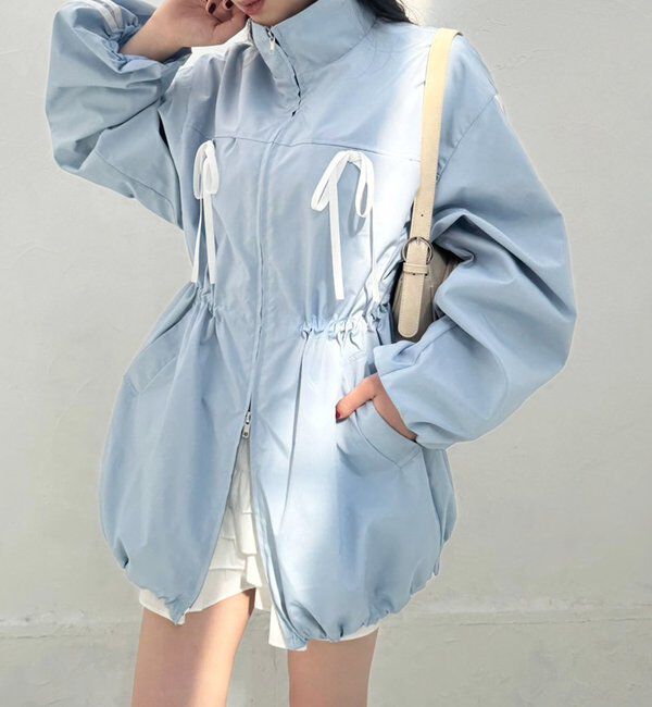  「サイドラインリボンブルゾン」|ダウンベスト・ベスト|