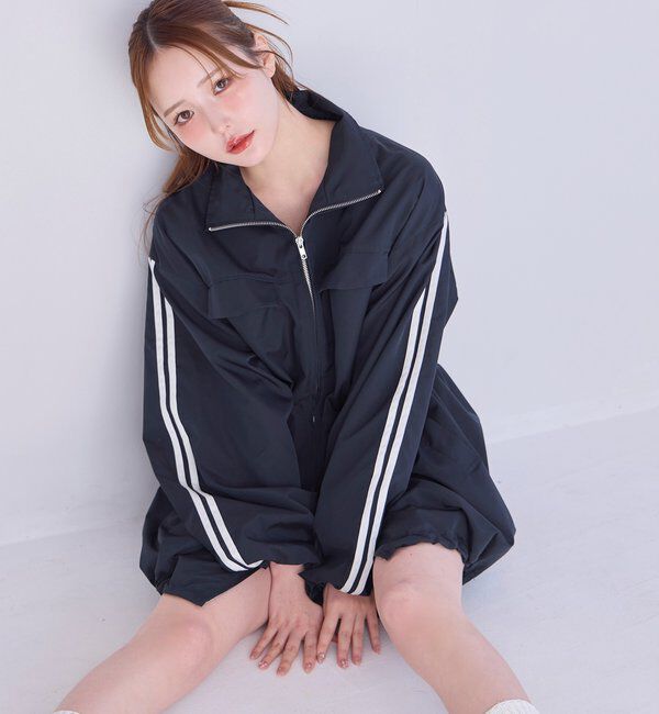  「サイドラインリボンブルゾン」|ダウンベスト・ベスト|