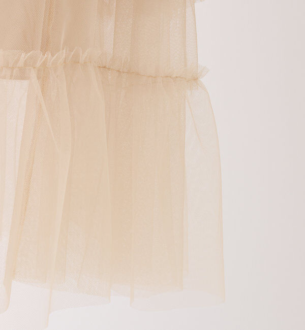  「フリルチュールロングスカート」|スカート|