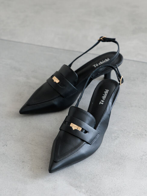 Te chichi「ポインテッドコインミュール《2025spring catalog item》」|パンプス|ブラック