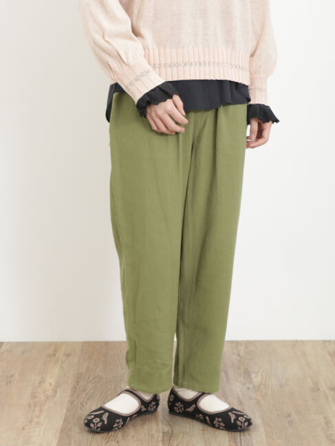 Samansa Mos2「【Lサイズ / WEB限定】柄アソートテーパードパンツ」|その他|カーキ