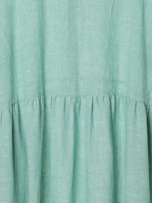 Samansa Mos2「【Sサイズ / WEB限定】【イージーケア】柄アソートリネン混シャツワンピース」|ワンピース|