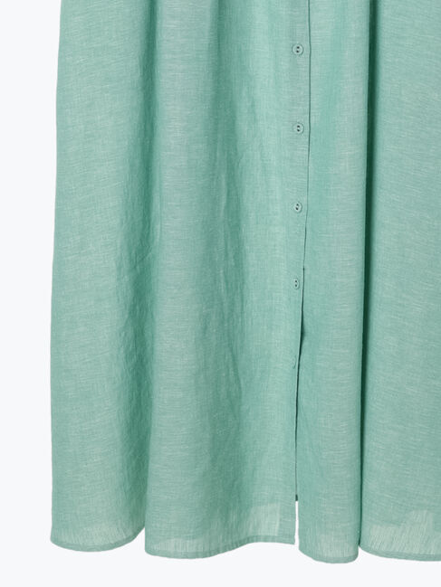 Samansa Mos2「【Sサイズ / WEB限定】【イージーケア】柄アソートリネン混シャツワンピース」|ワンピース|