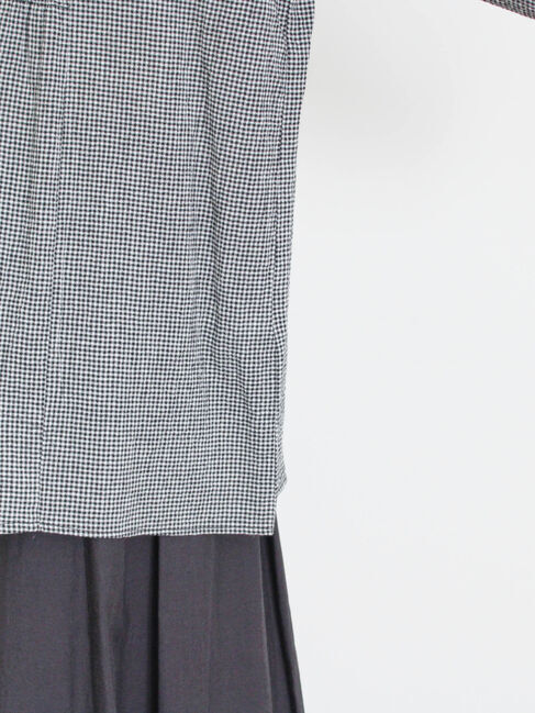 Samansa Mos2「ウエストシャーリングクレリックブラウス」|シャツ・ブラウス|