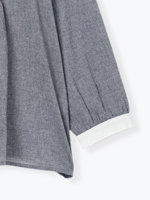 Samansa Mos2「ウエストシャーリングクレリックブラウス」|シャツ・ブラウス|