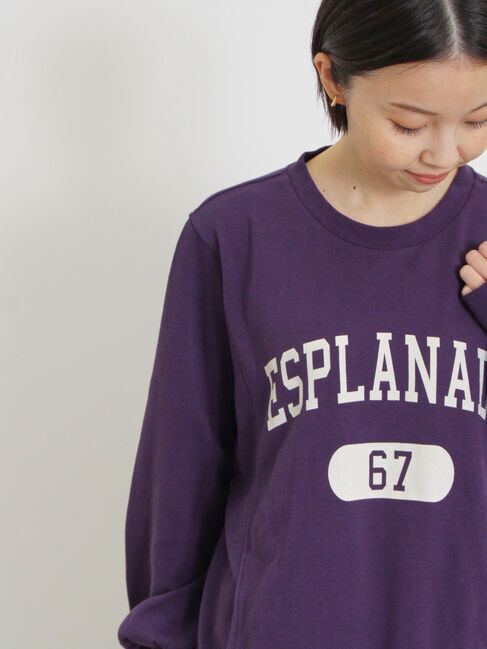 Samansa Mos2「ロゴプリントゆるスウェット」|Tシャツ・カットソー|