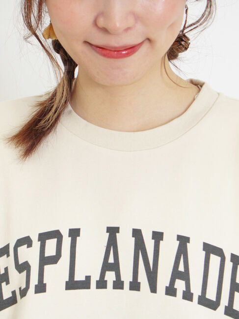 Samansa Mos2「ロゴプリントゆるスウェット」|Tシャツ・カットソー|